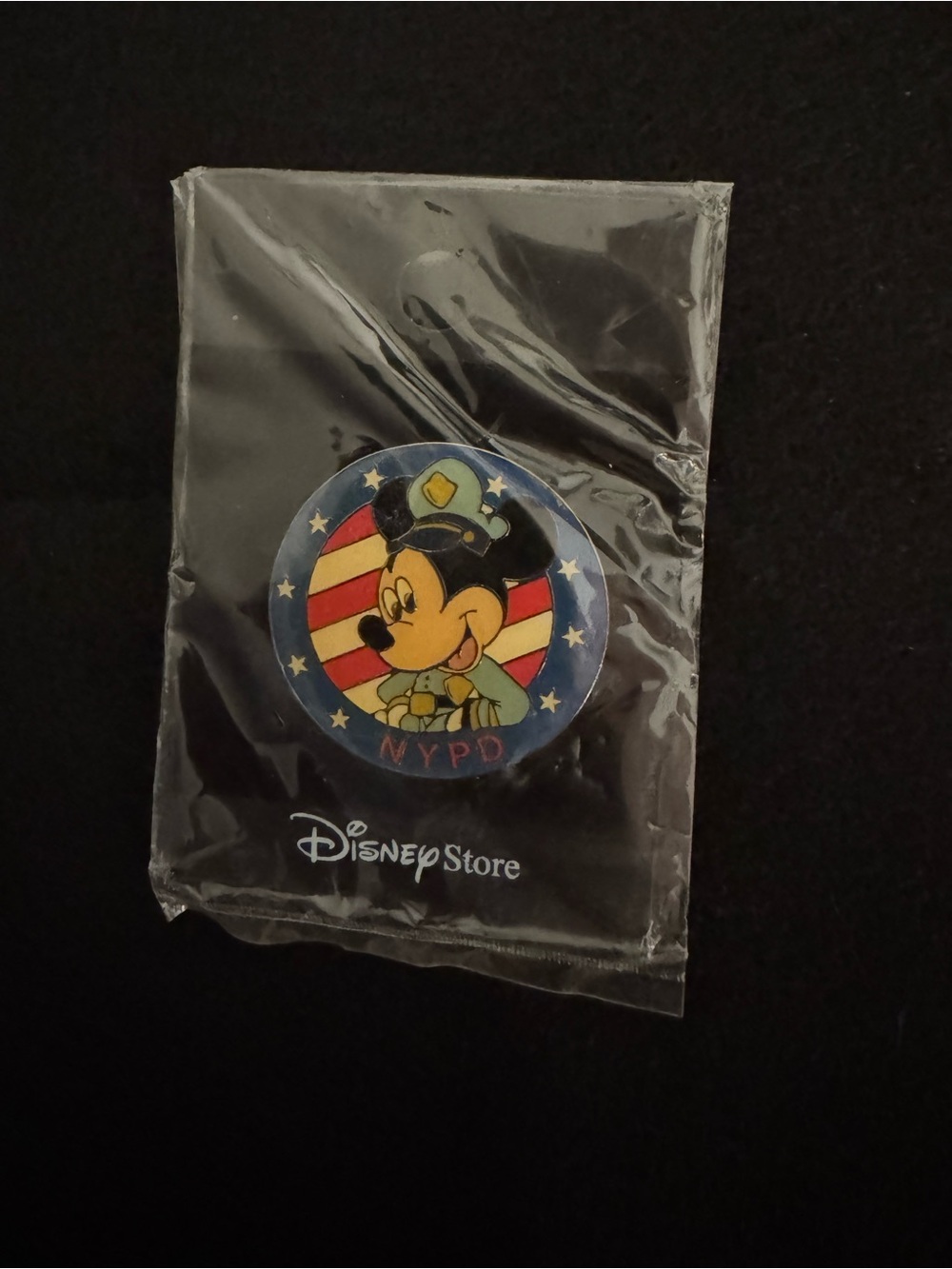 Disney Mickey Mouse NYPD Pin - Blue, Red,White